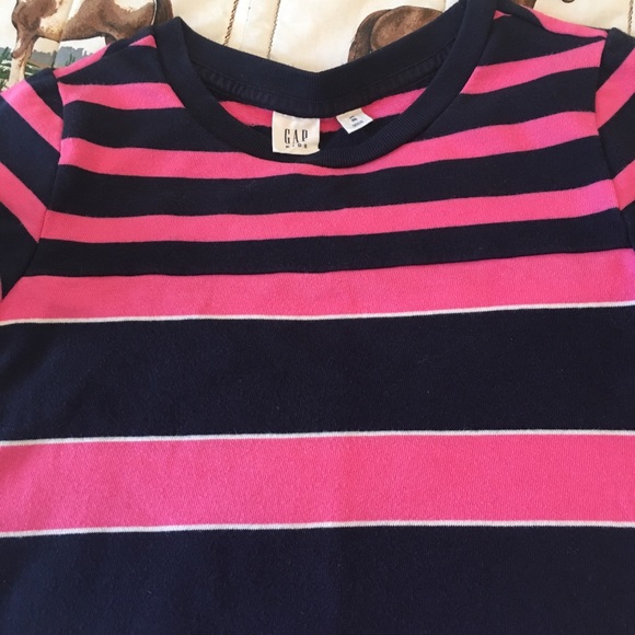EUC Gap Dress Pink and Navy size Medium - Picture 3 of 3